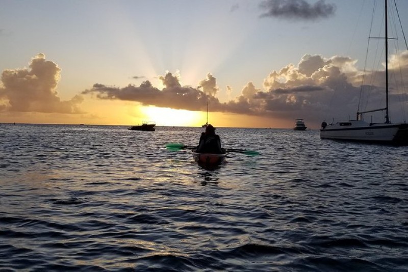 West Coast Sunset Clear Kayak Tour